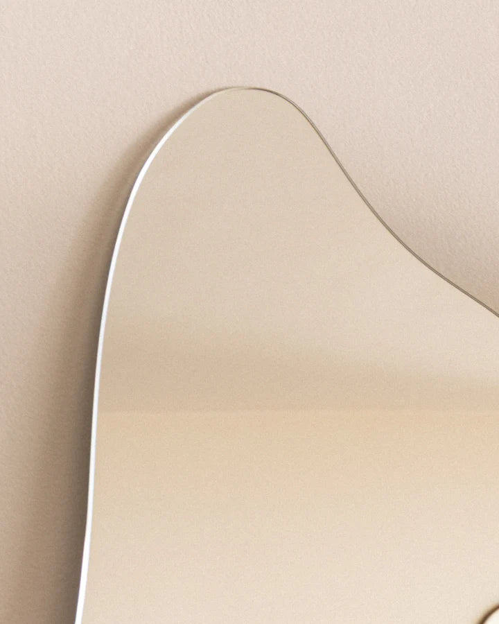 wavy  Irregular Frameless Mirror