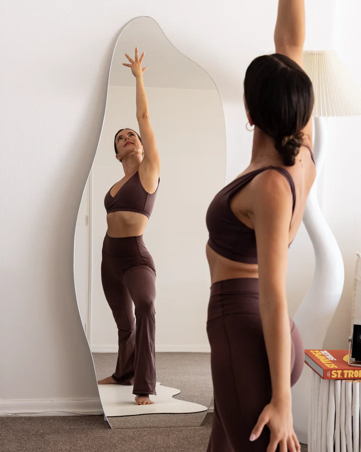 wavy  Irregular Frameless Mirror