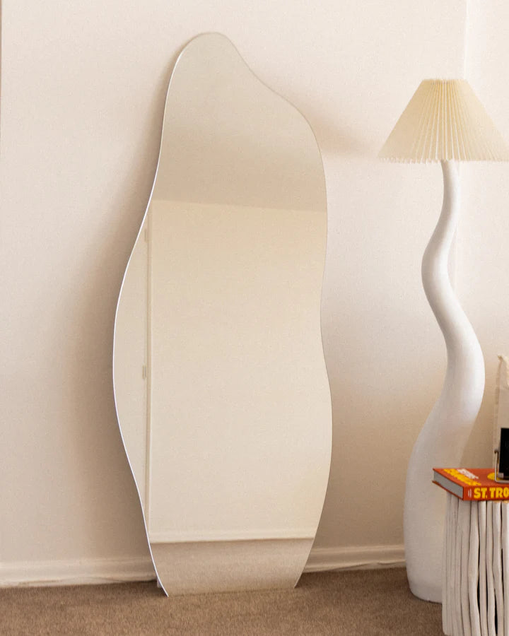 wavy  Irregular Frameless Mirror